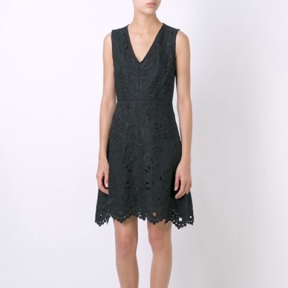 THEORY Jemion eyelet dress